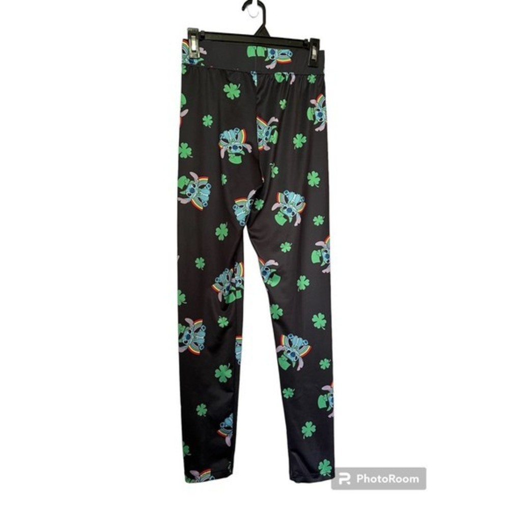 Disney leggings‎ size S women’s black with Stitch - Picture 2 of 4